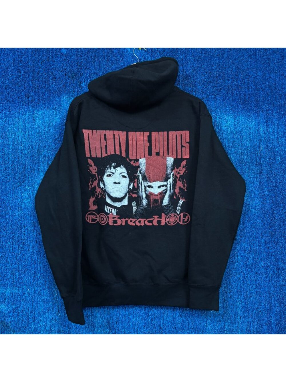 Twenty One Pilots Breach Album Synth Pop Duo Zip-Up Hoodie M